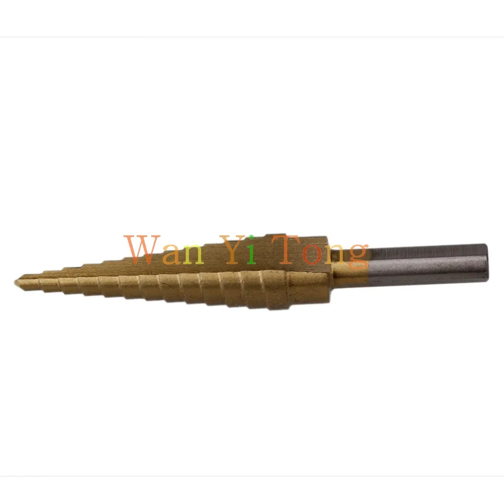 1/8-1/2'' Titanium HSS Step Cone Drill Bit Hole Cutter High Speed Steel Tool | Инструменты