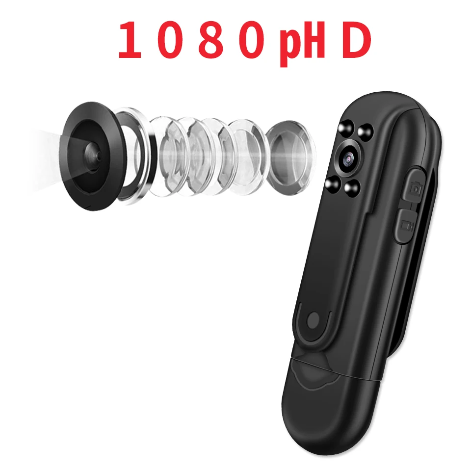 Поддержка 128 г Беспроводной видео Запись Камера для смартфонов Android и IOS 1080 P высокое Разрешение ручка Форма видеокамера