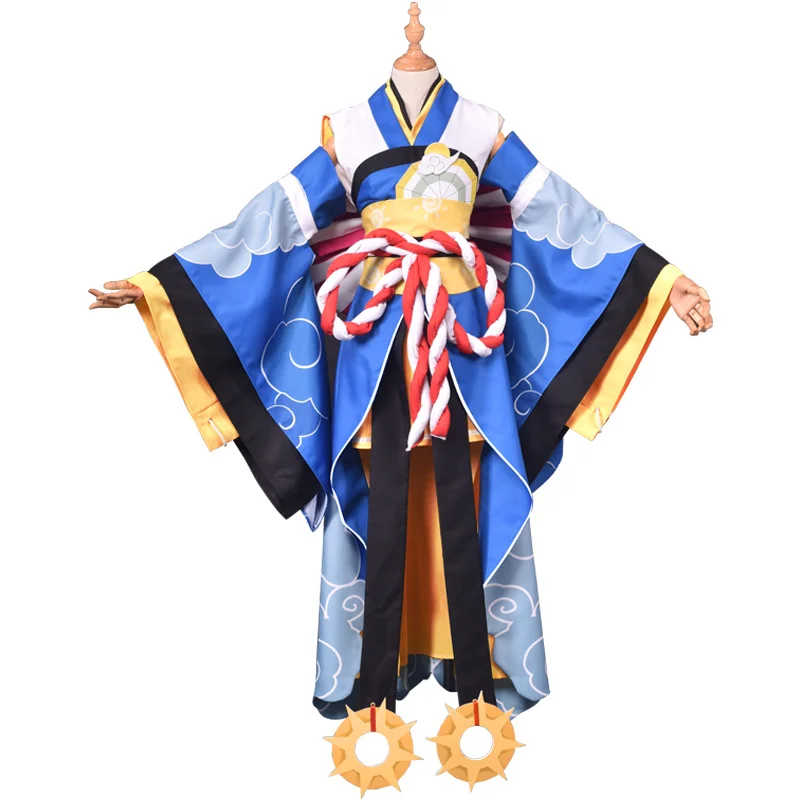 Кимоно из игры Onmyoji SR Ri He Fang Hiyoribo Униформа костюм для косплея полный комплект