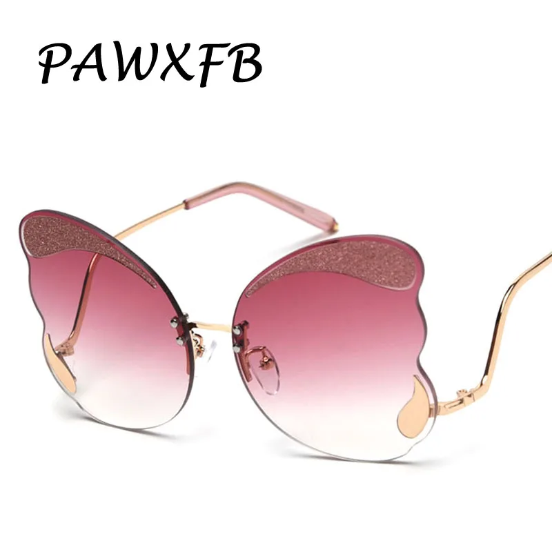 PAWXFB 2019 новейшие солнцезащитные очки бабочки женские новые модные