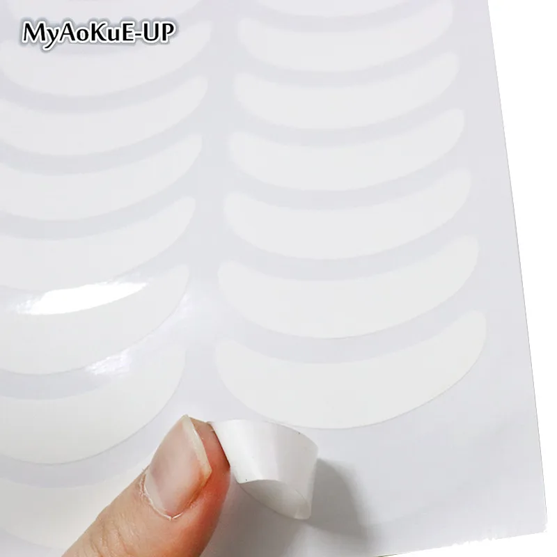 10 шт. наклейки для глаз бумажные накладки накладных ресниц обертывания