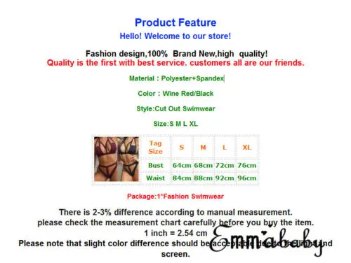 Женский комплект бикини из 2 предметов бандажный купальник сексуальный