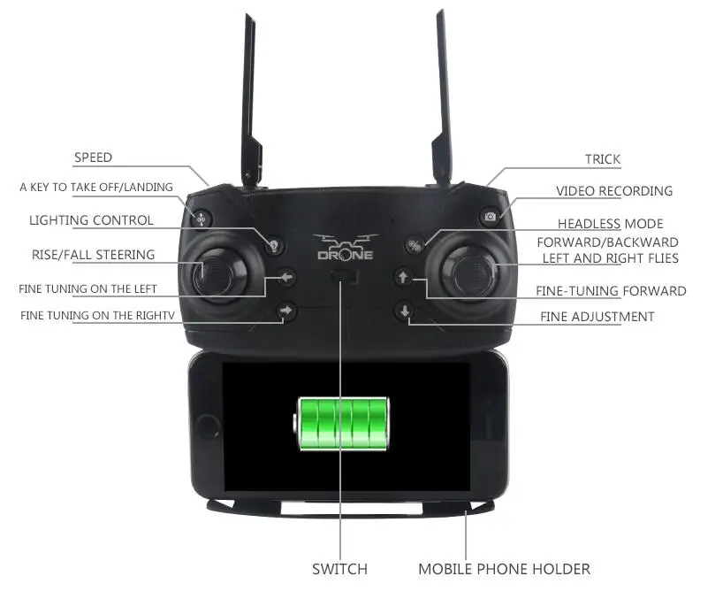 Распродажа складной Дрон KY601S RC Квадрокоптер Радиоуправляемый вертолет с HD Wifi