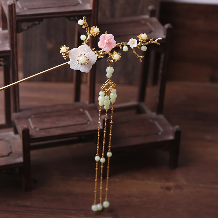Pearl Silver Одежда Han han mule son su Шаговая головка lyd yn волосы gu bheil yn yr ручной резной cheongsam аксессуары - Цвет: Pearl Silver