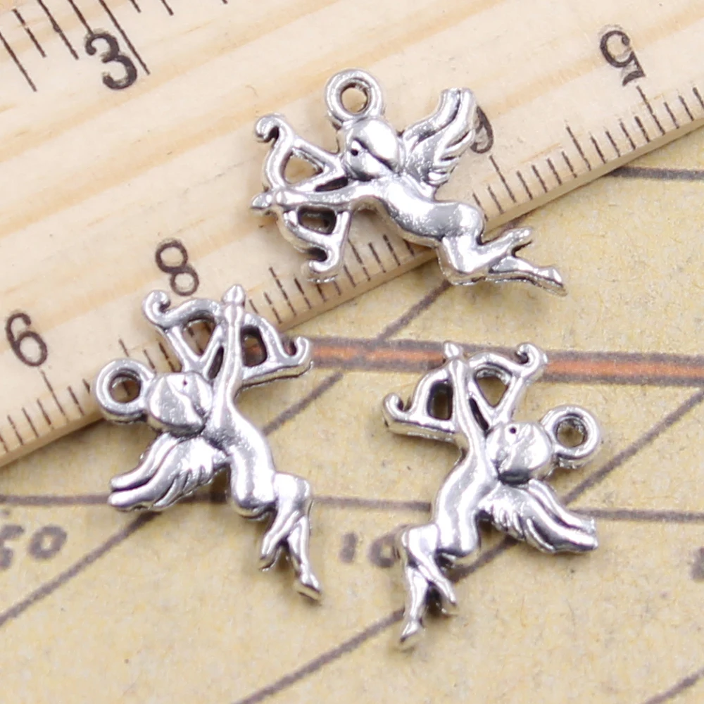 20pcs Charms Love Angel Cupid 20x15mm Antique Bronze Silver Color Pendants Making DIY Handmade Jewelry Factory Wholesale | Украшения и