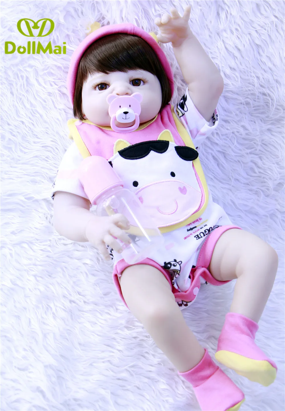 

Newborn real baby doll reborn 57cm full silicone reborn baby dolls can bathe bebe realistic reborn for children gift boneca