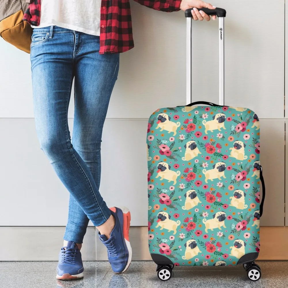 

Nopersonality Pomeranians Print Luggage Cover Fashion Trolley Suitcase Protect Zipper Dust Cover Travel Accessories Supplies