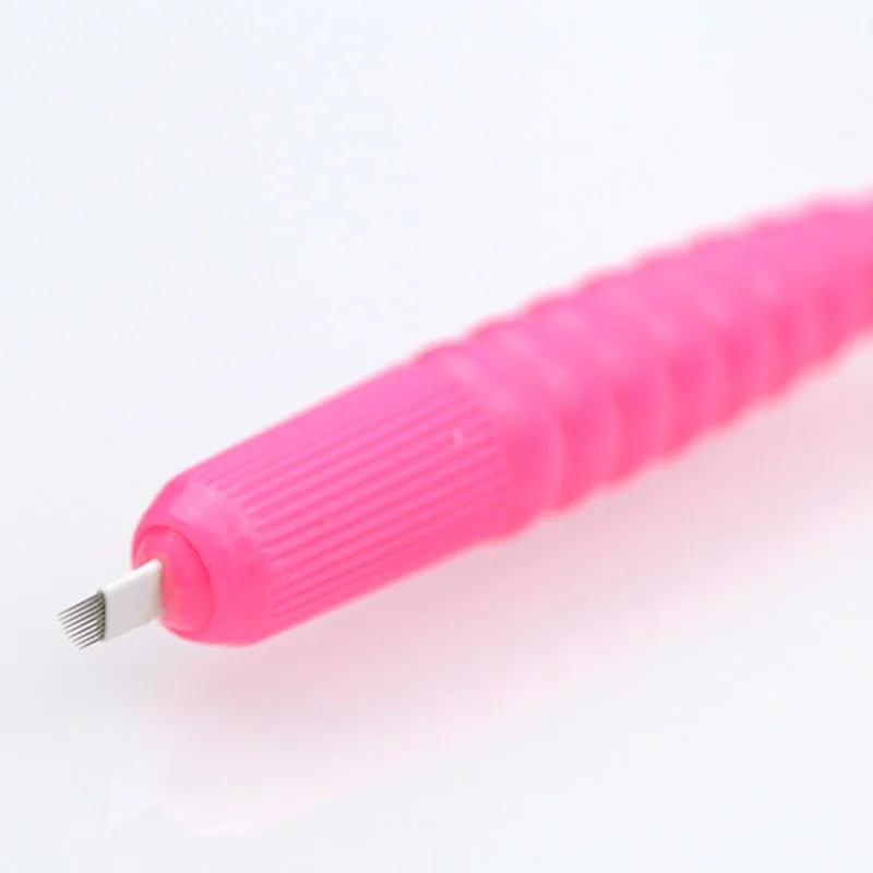 F 9pins 12pin U18 blades 18 pins Sterilized Disposable Microblading Handtools Manual Eyebrow Tattoo Pen Plastic Tebori Tools