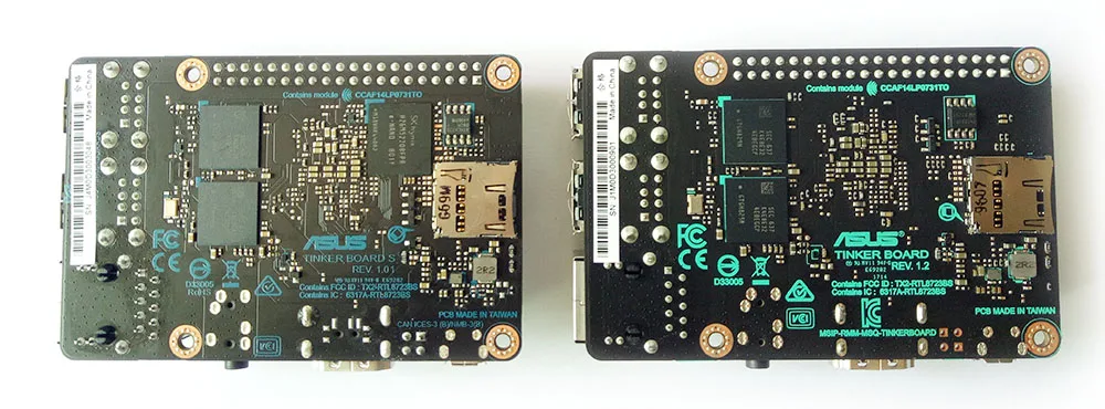 Плата ASUS SBC Tinker S RK3288 SoC 1,8 ГГц четырехъядерный процессор, 600 МГц Mali-T764 GPU, 2 Гб LPDDR3 и 16 Гб eMMC tinkerboard