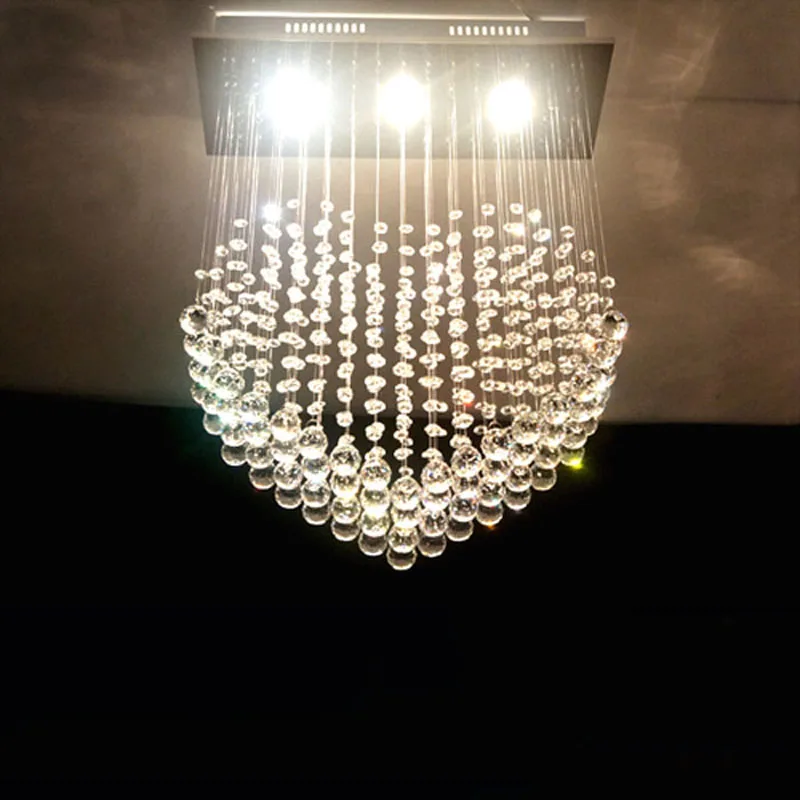 Лучшие цены в форме сердца K9 хрустальные люстры романтический из светодиодов