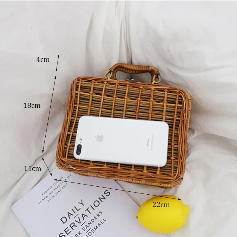 Женская Соломенная Сумочка XMESSUN плетеная пляжная сумка ручной работы в