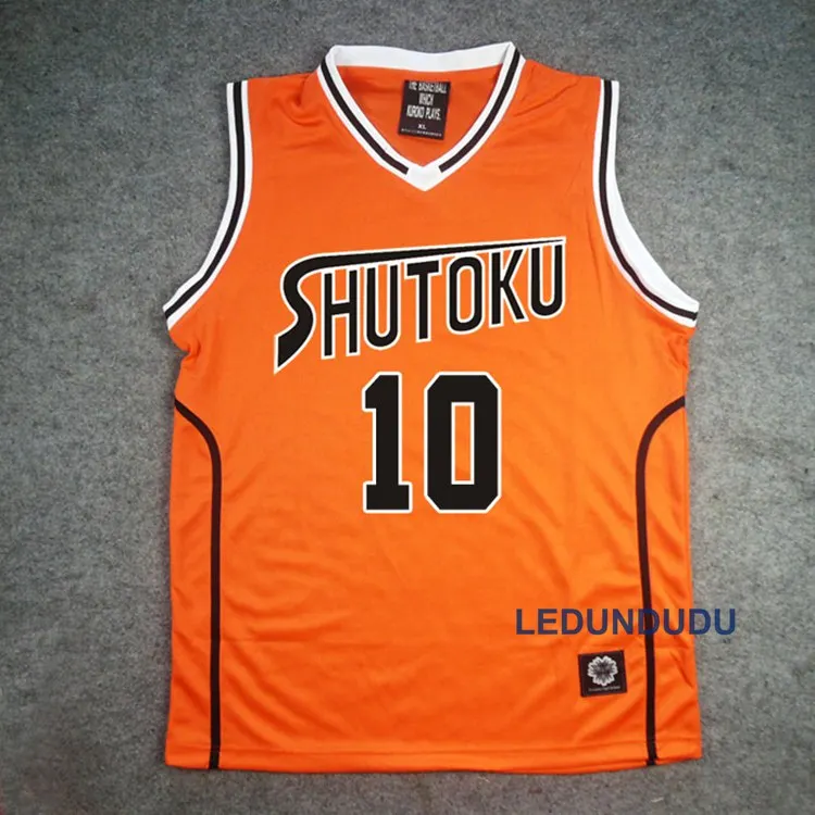 O10 Аниме Куроко но басуке корзина Косплей Shutoku школьная форма Midorima Shintaro для мужчин Джерси Спортивная футболка шорты набор 4 5 6 - Цвет: O10