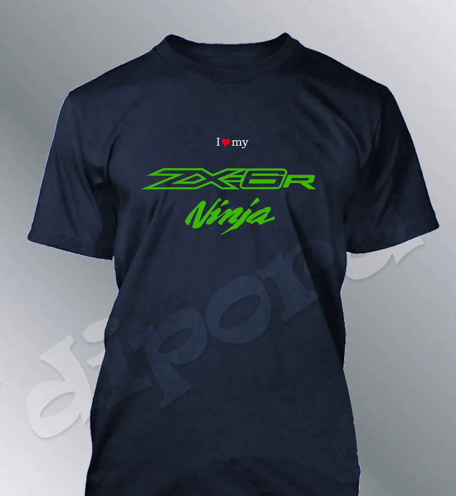 Футболка на заказ ZX6R S M L XL XXL man moto Ninja ZX 6R 2013 636 | Мужская одежда