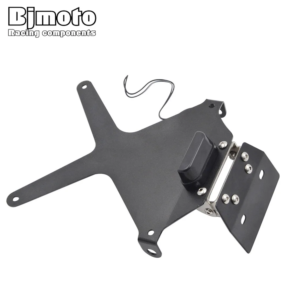 Мотоциклетный кронштейн Bjmoto MT07 с регулируемым номером для Крепления номерного