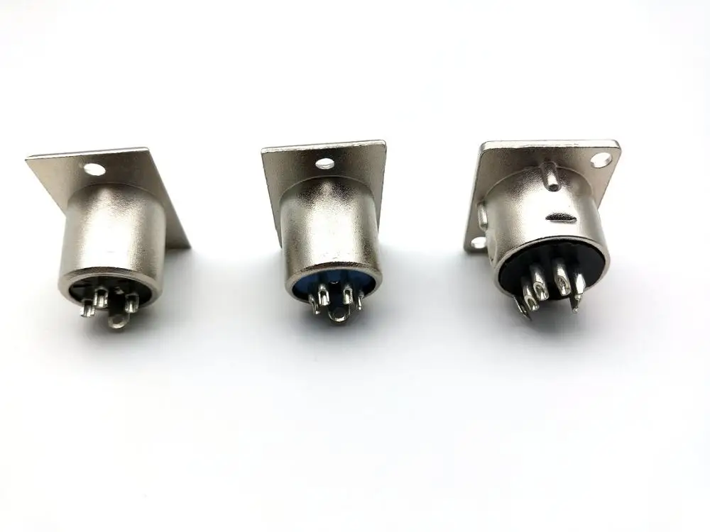 20 шт. 3PIN 4PIN 5PIN папа XLR монтаж на шасси гнездо панель адаптер микрофон |