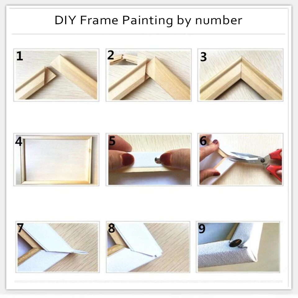 

DIY Oil Painting By Numbers HandPainted Coloring Countryside House Landscape Canvas Pictures For Living Room Home Decor Wall Art