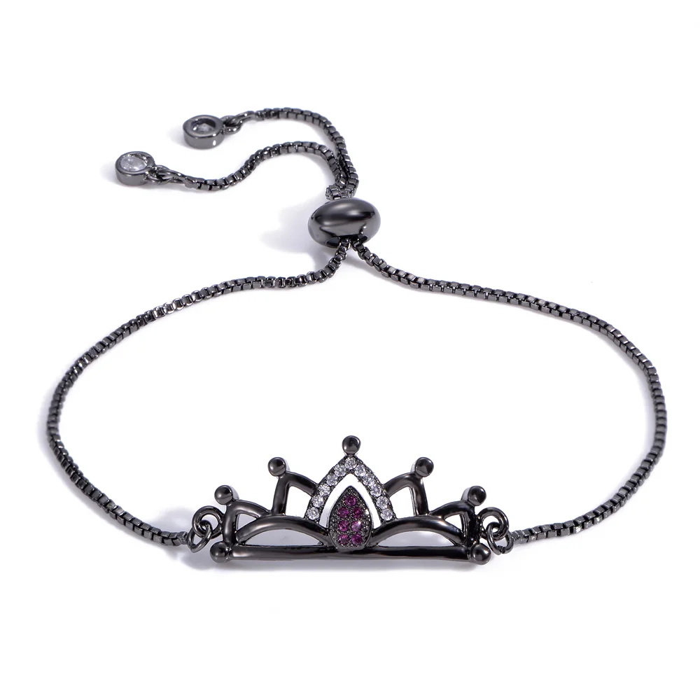 Модные luckly Подвески женские браслеты и Корона Свинья кубический цирконий змея