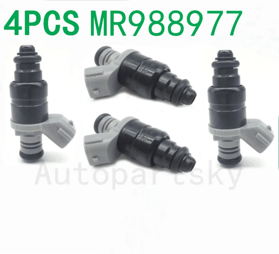4 шт. инжектор топлива Форсунка впрыска MR988977 для Mitsubishi Colt 1.3L 2004 2005 2006 2007 2008