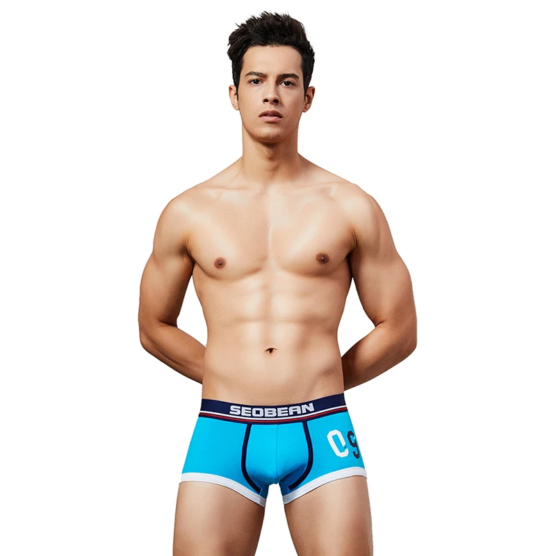 3pcs/lot SEOBEAN New Brand Mens Underwear Boxer Men Cotton Boxers Hombre Boxershorts Man Vetement Homme male underwear