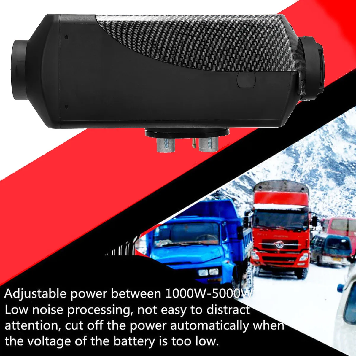 HCalory 5KW 12V Дизели Воздушный стояночный отопитель воздушного отопления ЖК дисплей