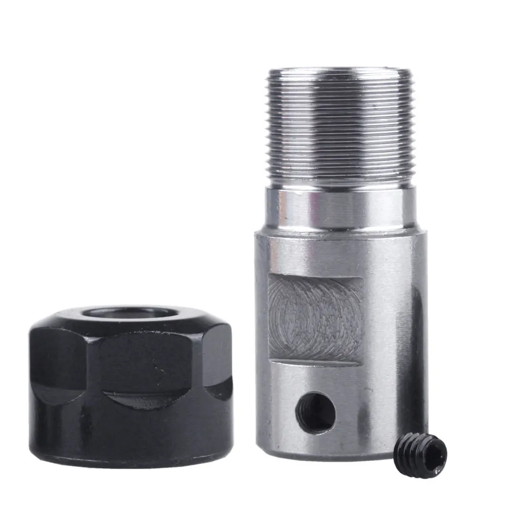

1pc ER11 Collet Chuck Motor Shaft Extension Rod Spindle Collet Lathe Tools Holder Inner 8mm For CNC Milling Machine