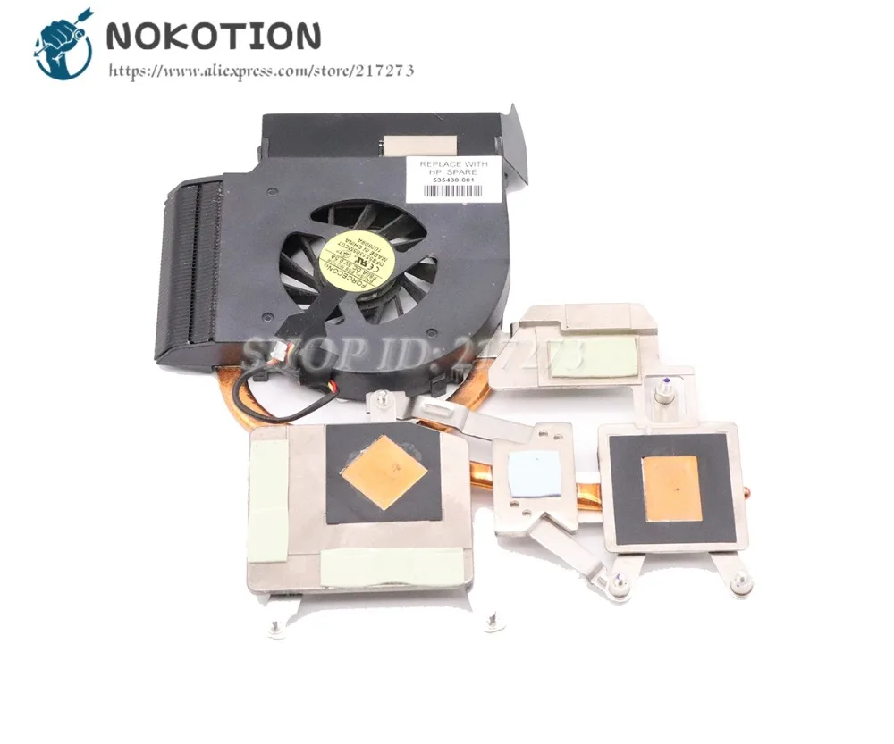 Радиатор NOKOTION для HP Pavilion DV6-1000 DV6 радиатор охлаждения с вентилятором 532614-001 535438-001