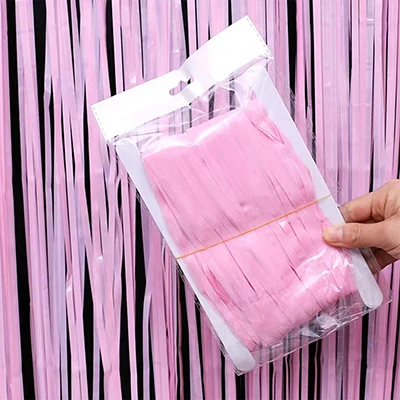 macaron baby pink 3 м Единорог вечерние однотонные Macaron дождь фон Свадьба Фольга занавес фотография Фон Fortnight вечерние шторы блеск - Цвет: macaron baby pink