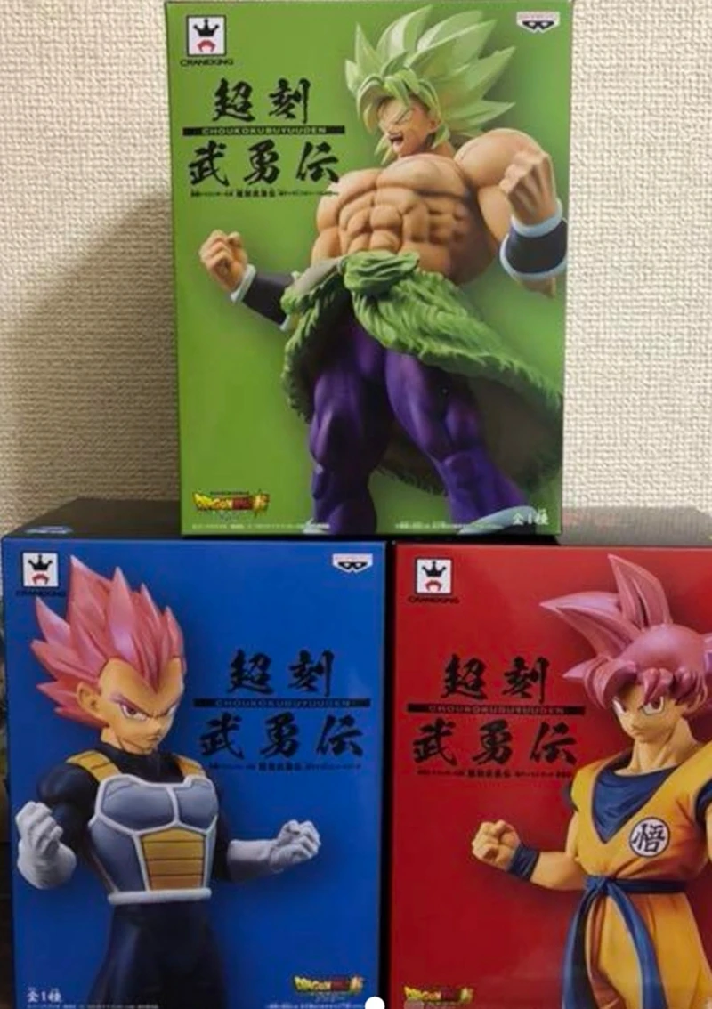WSTXBD Banpresto Dragon Ball супер фильм CYOKOKU BUYUDEN SSJ Бог красный Гоку фигурка броли игрушки Figurals куклы Brinquedos