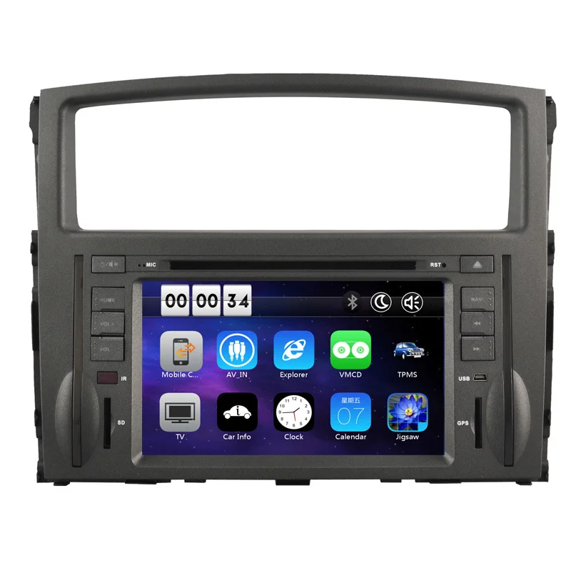 7-дюймовый HD автомобильный DVD-плеер с GPS навигационной системой для Mitsubishi Pajero V97 V93