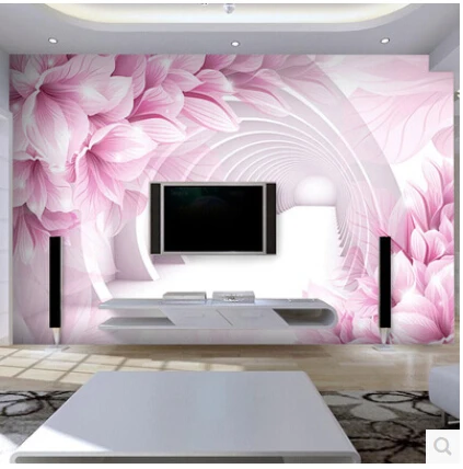 Большой гостиной ТВ настенная 3D обои спальни современные трехмерные