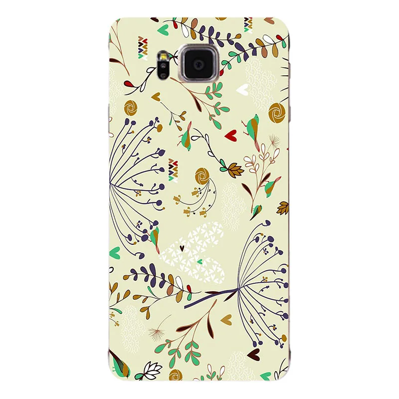 Coque For Samsung Galaxy Alpha G850 G850F G8508S Flower Cartoon Rose Rabbit Back Cover Hard Phone Cases Print |