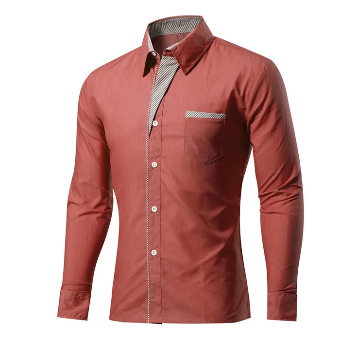 Khaki MOON 4XL новая модная брендовая мужская рубашка Camisa Masculina с длинным рукавом, Корейская приталенная дизайнерская официальная повседневная мужская рубашка, CS-024 - Цвет: Khaki