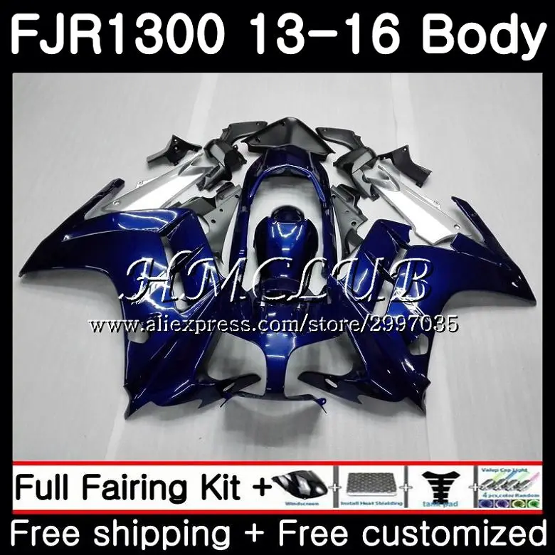 

Kit For YAMAHA FJR1300A Dark blue FJR-1300 FJR 1300 2013 2014 2015 2016 12HC.7 FJR1300 A FJR-1300A FJR1300 13 14 15 16 Fairing