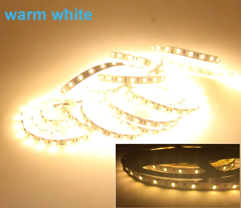 Светодиодная лента SMD5050 с двухцветным чипом Регулируемая Цветовая температура
