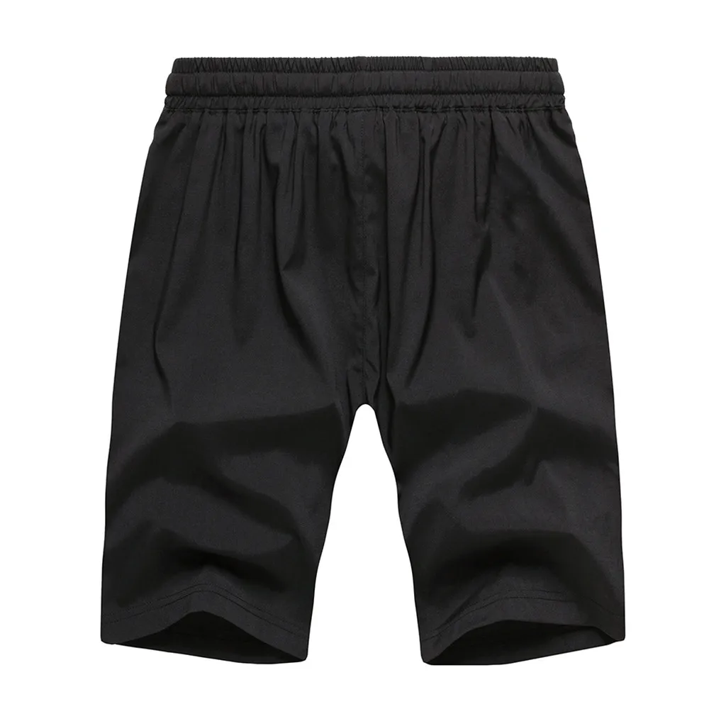 Бермуды masculina модные мужские свободные однотонные тянущиеся пояса поясная Веревка Спортивные домашние штаны короткие мужские
