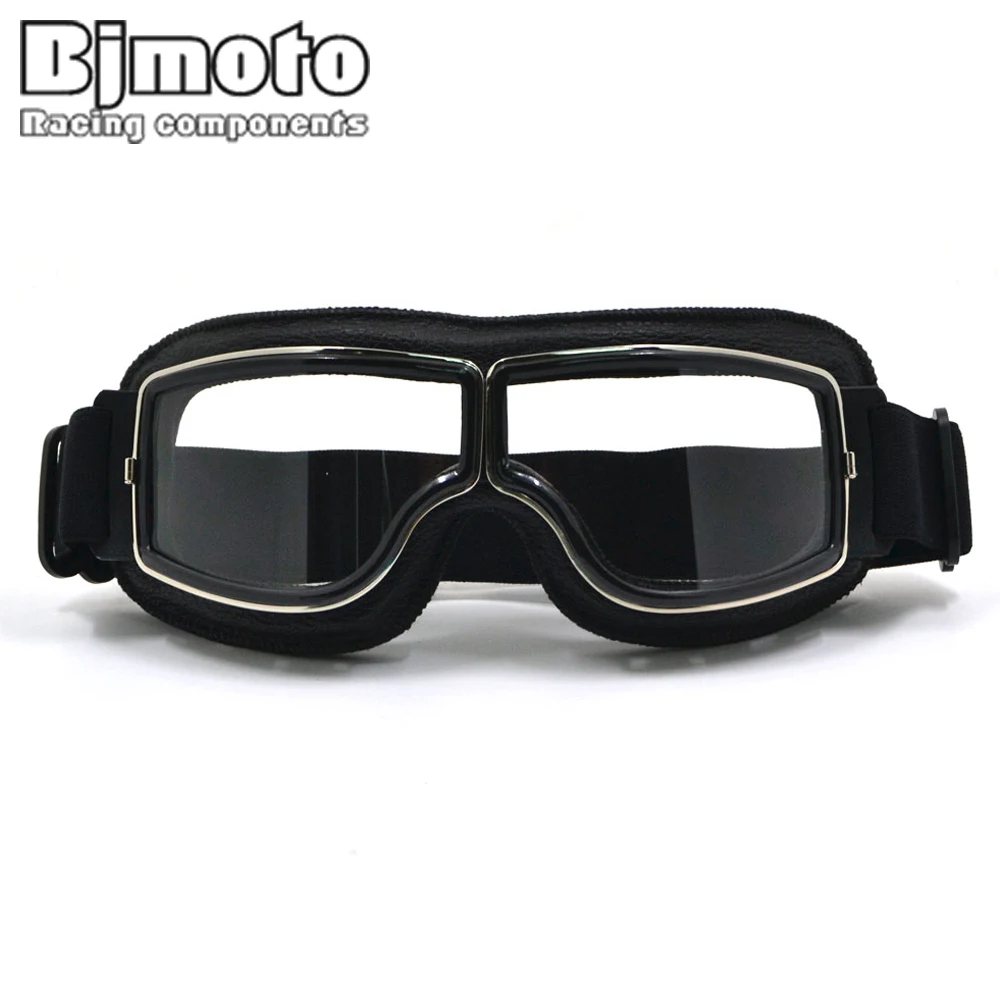 For Harley Style 2020 Motorcycle Goggles Pilot Motorbike Goggles Leather Retro Jet Helmet Eyewear outside sports for pit bike vintage motorcycle motocross goggles pilot motorbike mx flying goggles leather glasses atv retro helmet for cycling pit bike