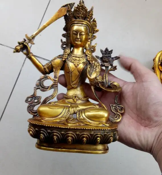 

Редкая тибетская Серебряная скульптура, бронзовая статуя Будды, Будда шася Мани, кукольная скульптура, различные Бесплатная доставка