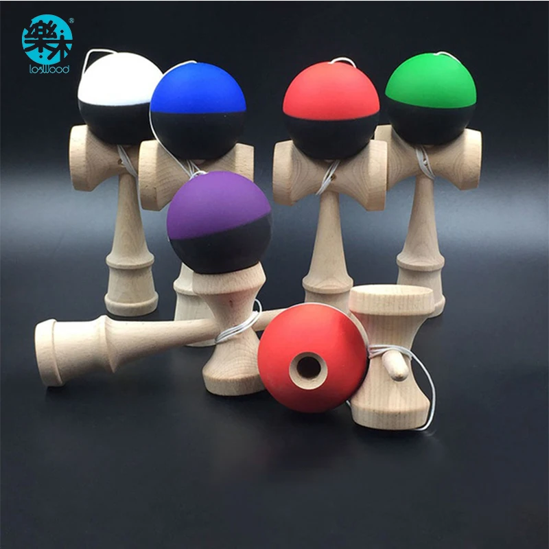 Эластичный краска KENDAMA двойной цвет outdoo шарики весело интересное жонглирование