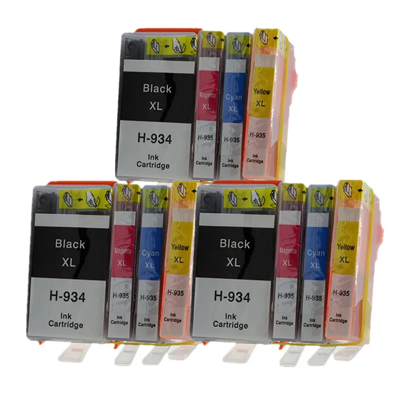 Замена 934 935 XL 934XL 935XL чернильные картриджи для HP934 HP934XL HP935 HP935XL Officejet Pro 6830 6812 6815 6835 6230 - Цвет: 3SET