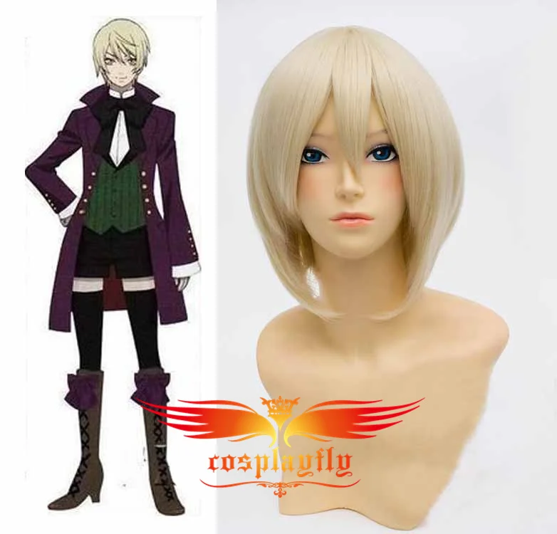 Черный Дворецкий II 2 Alois Trancy косплей парик для взрослых женщин Pigtail девушка волос