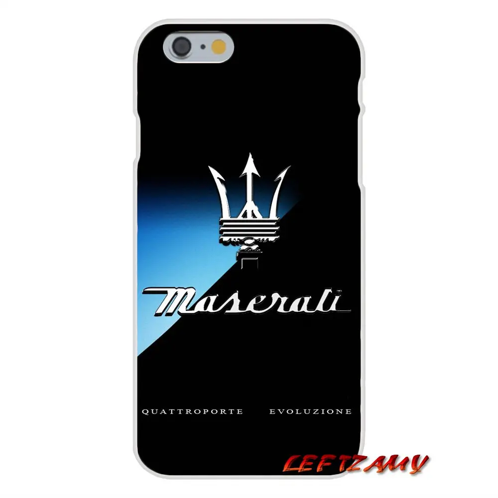 Автомобильный аксессуар логотип Maserati для iPhone X XR XS MAX 4 4s 5 5S 5C SE 6 S 7 8