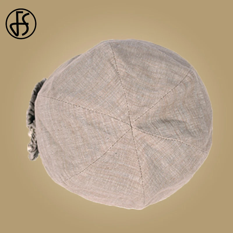 Женская хлопковая кепка от солнца FS повседневная пляжная регулируемая шляпа с