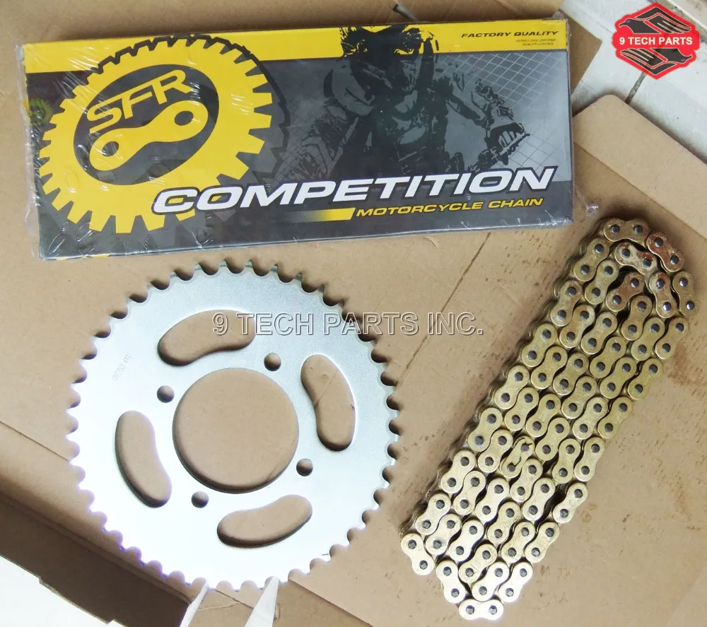 GN250 GN 250 новый высокопроизводительный Золотой O-RING 520HV цепь и звездочка комплект
