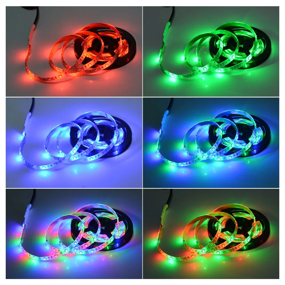RGB светильник для ТВ, задний светильник для 1 м, 2 м, 3 м, 4 м, 5 м, светодиодный светильник для шкафа, шкафа, светодиодный диодный ТВ фоновый светильник ing