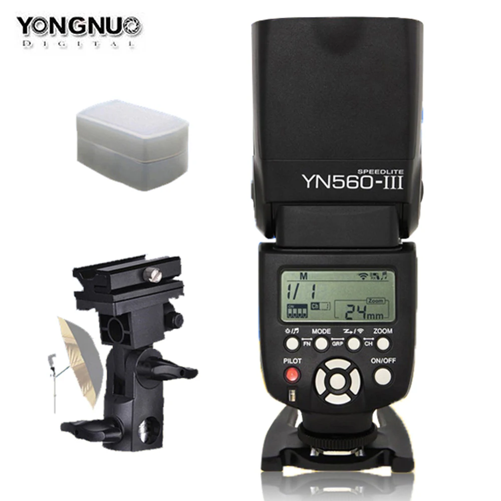 Беспроводная вспышка YONGNUO YN560III YN560 III для Canon Nikon Olympus Panasonic Pentax|universal flash|flash for canonyongnuo