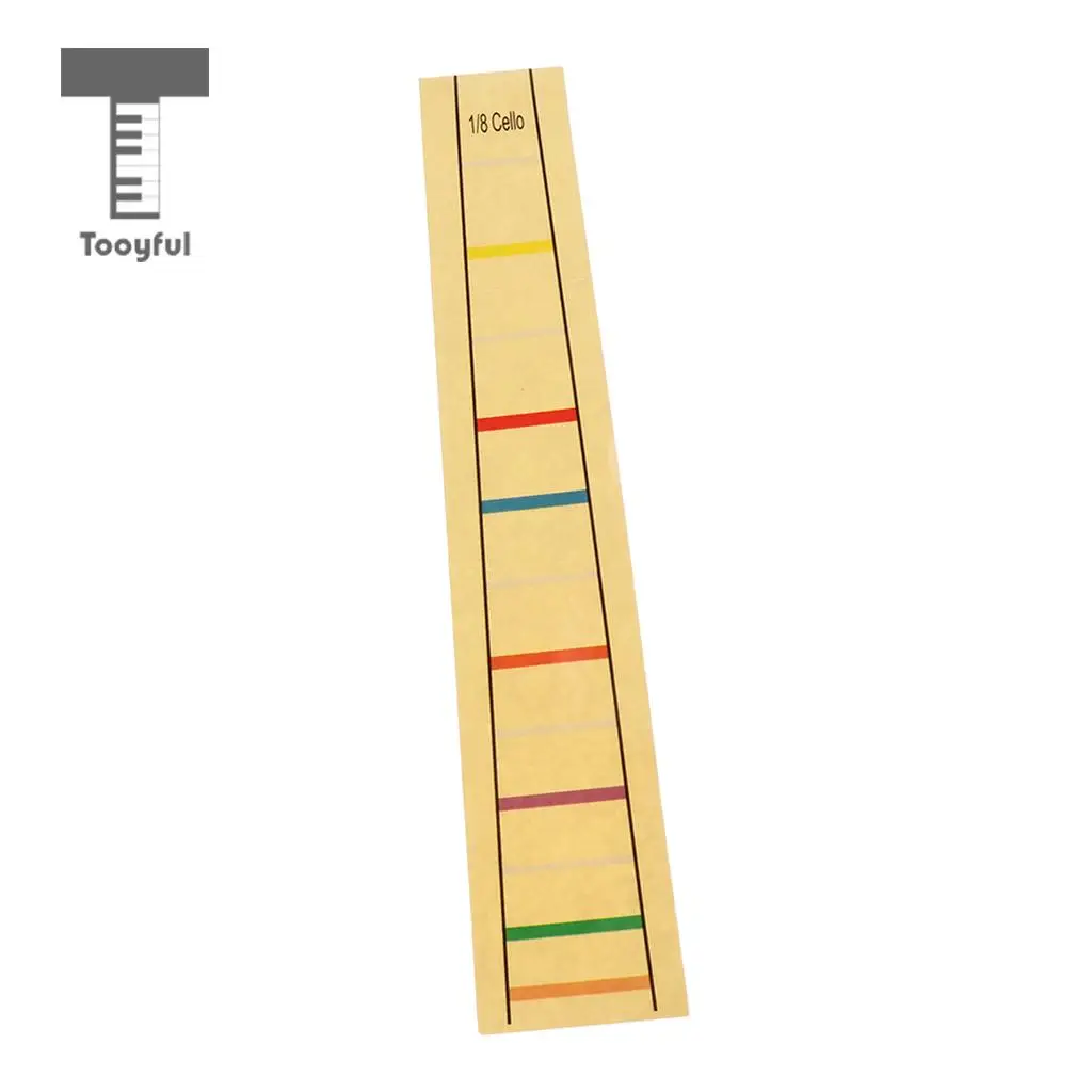 

Tooyful Cello Fret Finger Sticker Label Cello Viola Position Marker Decal for Student Beginner Kids Practice Accessory