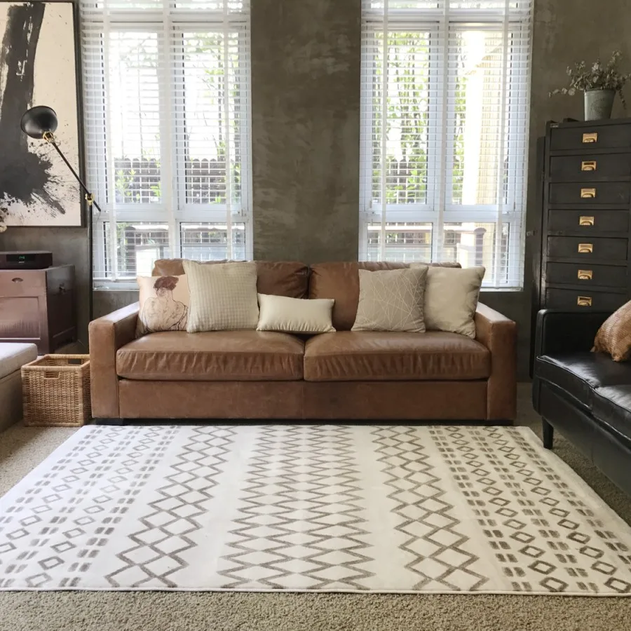 Скандинавский черно-белый ковер для гостиной прихожей геометрический индийский