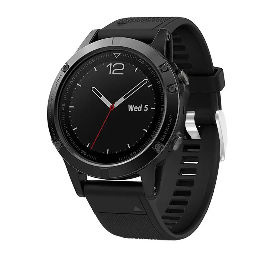 Сменный силиконовый умный браслет на запястье для Garmin Fenix 5 GPS профессиональная