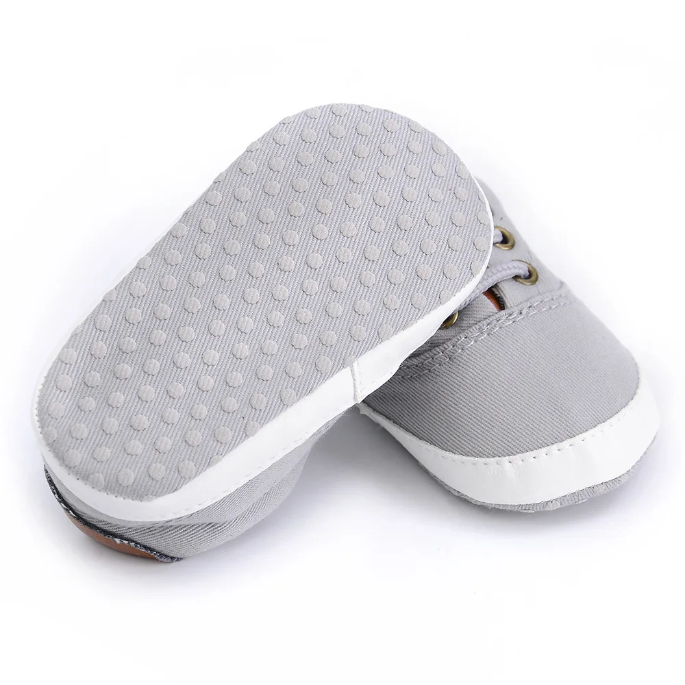 

Spring and Autumn Boys and Girls Casual Lace 5-Color Baby Canvas Shoes Soft Baby Shoes Baby Toddler Shoes Hot Sale