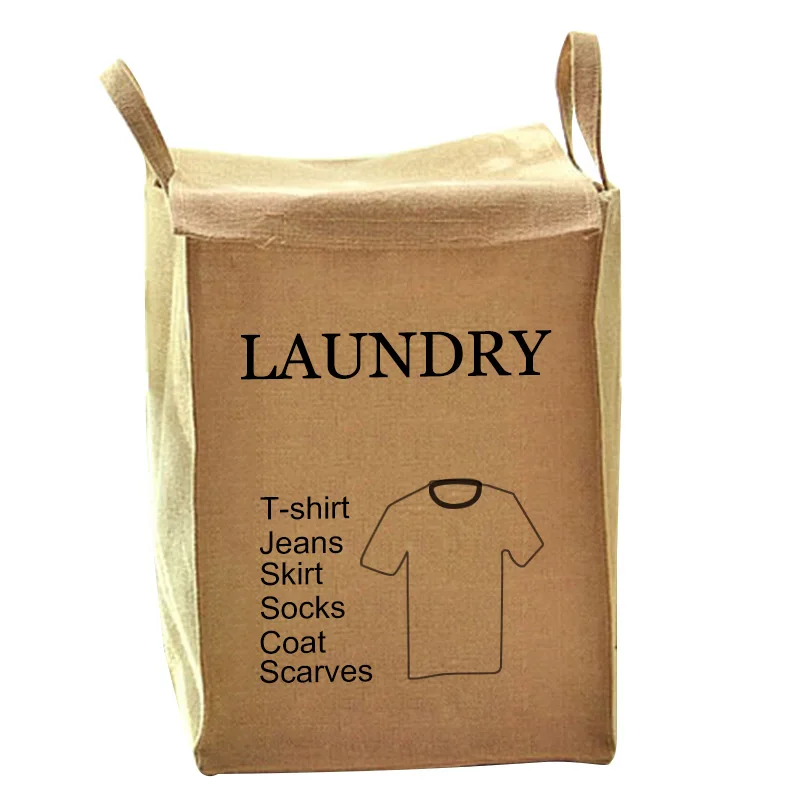 LAUNDRY male 30X28X40 см Creatuve слова металлическая для бумаги дизайн дома корзина для хранения С Пылезащитным покрытием сложенная коробка для хранения, ОБИТАЯ льняной тканью мешки для хранения одежды - Цвет: LAUNDRY male